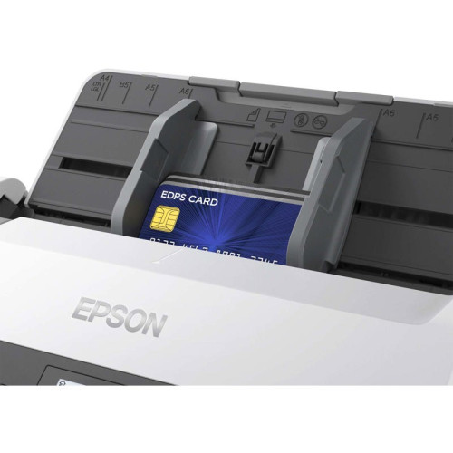 Сканер протяжный Epson WorkForce DS-870, CIS, A4, ч/б макс. 65 стр./мин, 600x600 dpi, дуплекс, USB (B11B250401)