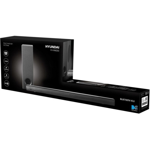 Саундбар/ Саундбар Hyundai H-HA630 2.1 50Вт+100Вт черный