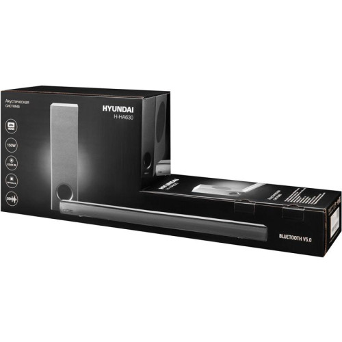 Саундбар/ Саундбар Hyundai H-HA630 2.1 50Вт+100Вт черный