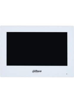 Видеодомофон IP 7 дюймовый с WiFi 2.4ГГц белый 1024x600 разрешение мкостной сенсорный экран; тревожные входы / выходы 6/1; LAN; Возможность просмотра IP видеокамер; Питание: DC 12В/PoE; Габаритные размеры: 190 мм 135 мм 26 мм; Установка-на стену.