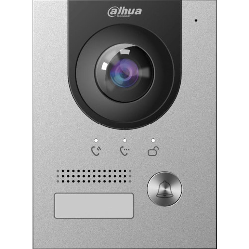 Видеопанель Dahua DHI-VTO2202F-P цветной сигнал CMOS цвет панели: серебристый