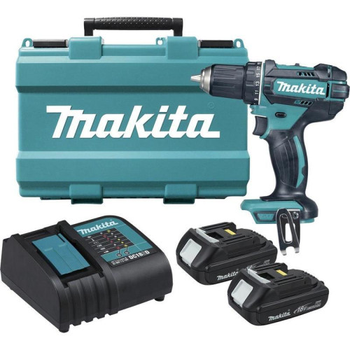 Дрель-шуруповерт Makita DHP482SYE аккум. патрон:быстрозажимной (кейс в комплекте)