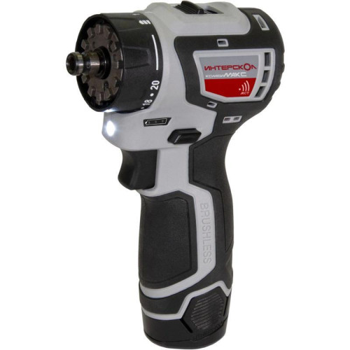 Аккумуляторная бесщеточная дрель-шуруповерт ДА-10/12В 36 (сумка, 2 аккум., 2Ач, ЗУ,патрон) ИНТЕРСКОЛ