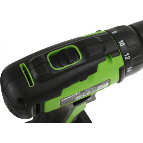 Дрель-шуруповерт Greenworks GD24DD35 аккум. патрон:быстрозажимной (3704007)