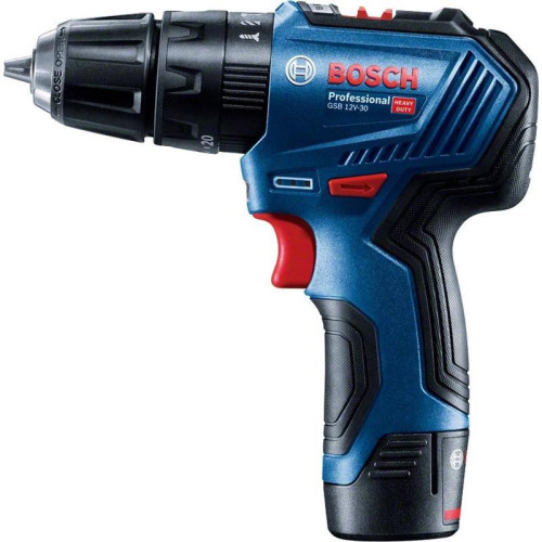 Дрель-шуруповерт Bosch GSB 12V-30 аккум. патрон:быстрозажимной (кейс в комплекте) (06019G9100)