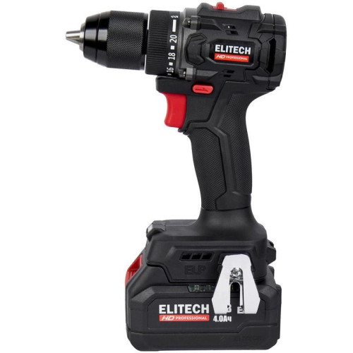 Дрель-шуруповерт Elitech CD 20SL2 (E2201.040.02) 80Вт аккум. патрон:быстрозажимной (кейс в комплекте) (205718)