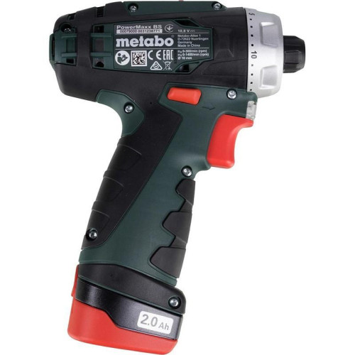 Дрель-шуруповерт Metabo PowerMaxx BS Basic аккум. патрон:быстрозажимной (кейс в комплекте) (600080500)