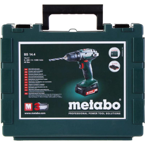 Дрель-шуруповерт Metabo BS 14.4 аккум. патрон:быстрозажимной (кейс в комплекте) (602206540)