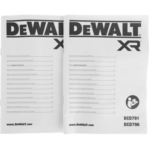 Дрель-шуруповерт DeWalt DCD791D2-QW 460Вт аккум. патрон:быстрозажимной (кейс в комплекте)