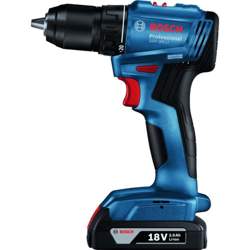 Дрель-шуруповерт Bosch GSR 185-LI аккум. патрон:быстрозажимной (06019K3005)