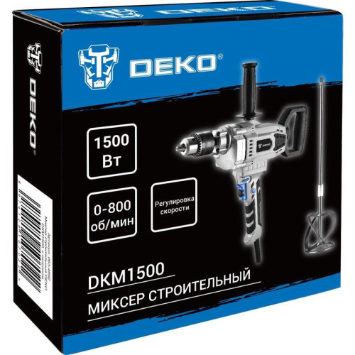 Дрель-миксер Deko DKM1500 1500Вт ключевой реверс (063-4992)