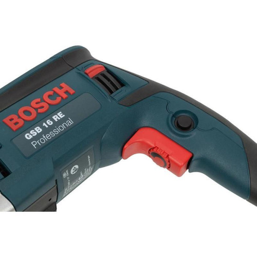 Дрель ударная Bosch GSB 16 RE Professional 750Вт патрон:быстрозажимной реверс (кейс в комплекте) (060114E500) Дрель ударная Bosch GSB 16 RE Professional 750Вт патрон:быстрозажимной реверс (кейс в комплекте) (060114E500)