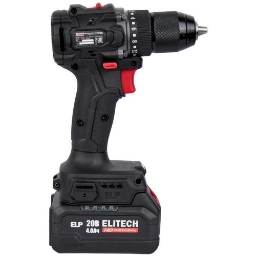 Дрель-шуруповерт Elitech CD 20SL2 (E2201.040.02) 80Вт аккум. патрон:быстрозажимной (кейс в комплекте) (205718)