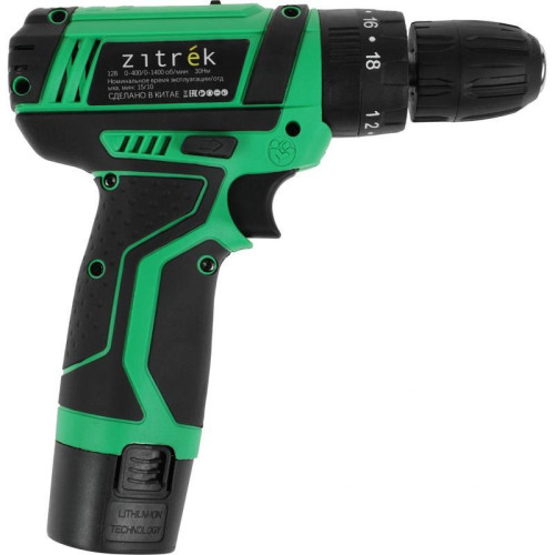 Дрель-шуруповерт Zitrek Crusher 14-Li аккум. патрон:быстрозажимной (кейс в комплекте) (063-4054)