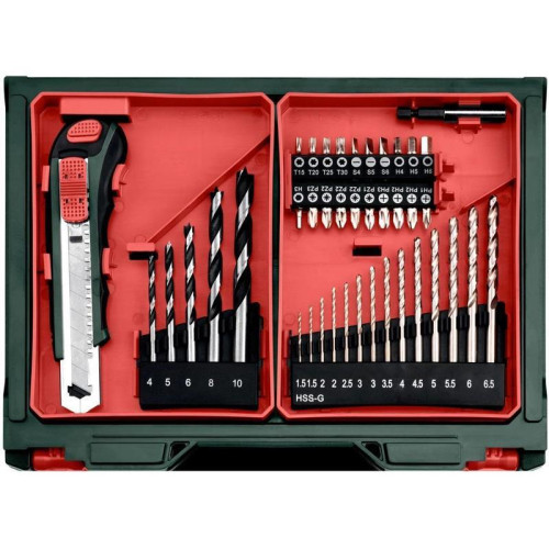 Дрель-шуруповерт Metabo Powermaxx BS Basic Set аккум. патрон:быстрозажимной (кейс в комплекте) (600080710)