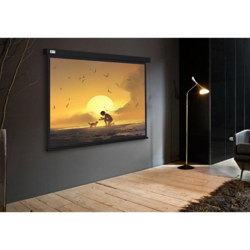 Экран Cactus 150x150см Wallscreen CS-PSW-150X150-BK 1:1 настенно-потолочный рулонный черный