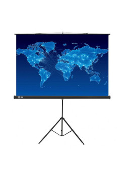 Экран Cactus 150x150см Triscreen CS-PST-150x150 1:1 напольный рулонный черный