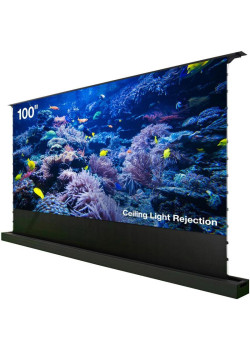 Экран Cactus 125x221см FloorRising CS-PSFRCLR-221X125 16:9 напольный рулонный черный (моторизованный привод)