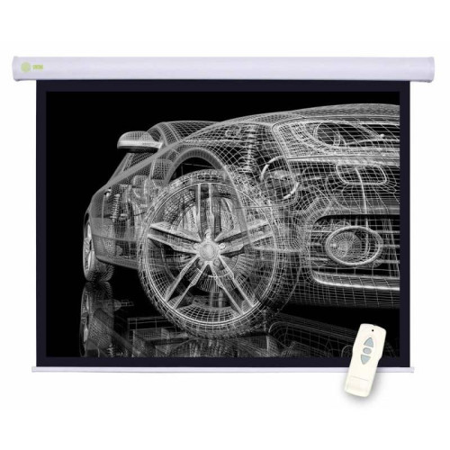 Экран Cactus 150x150см Motoscreen CS-PSM-150x150 1:1 настенно-потолочный рулонный (моторизованный привод)