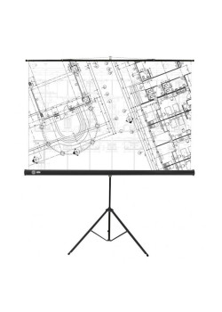 Экран Cactus 127x127см Triscreen CS-PST-127X127 1:1 напольный рулонный черный