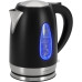 Чайник электрический Vitek VT-WK1065 1.7л. 2000Вт черный/серебристый корпус: металл