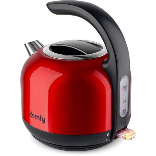 Чайник электрический Domfy DSC-EK506 1.7л. 2200Вт красный/черный корпус: металл/пластик