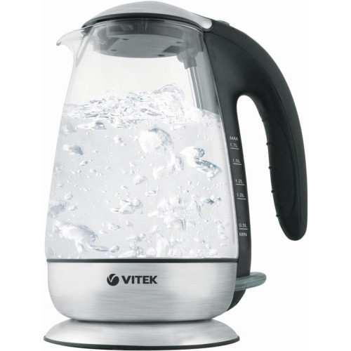 Чайник электрический Vitek VT-1160 1.7л. 2200Вт серебристый корпус: нерж.сталь/пластик