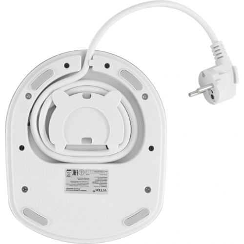 Чайник электрический Vitek VT-WK1031 1.7л. 2200Вт белый/серебристый корпус: стекло/металл/пластик