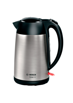 Чайник BOSCH TWK3P420 мощность — 2400Вт; объем — 1.7л; корпус — нержавеющая сталь; фильтр от накипи, цвет — черный