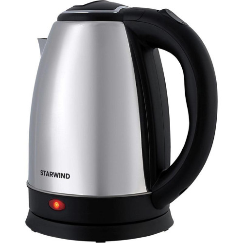 Чайник электрический Starwind SKS1771 1.8л. 1700Вт серебристый/черный корпус: металл/пластик