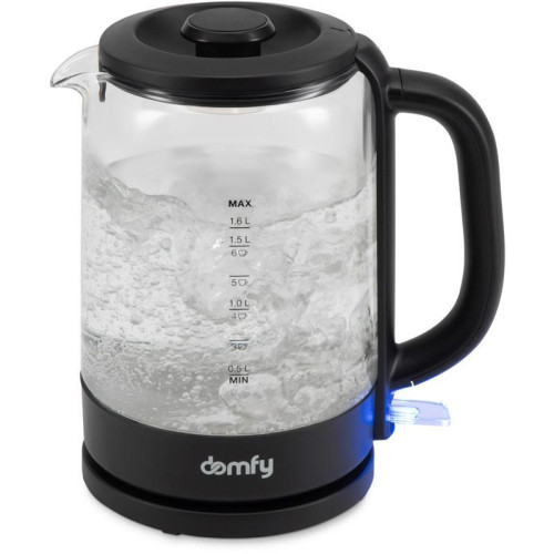 Чайник электрический Domfy DSB-EK304 1.7л. 2200Вт черный корпус: стекло/пластик Чайник электрический Domfy DSB-EK304 1.7л. 2200Вт черный корпус: стекло/пластик