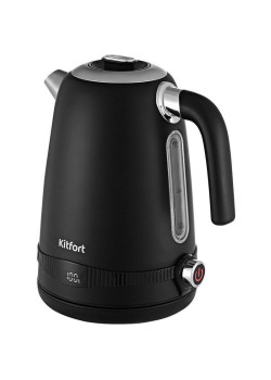 Чайник электрический Kitfort КТ-6121-1 1.7л. 2200Вт черный корпус: металл/пластик