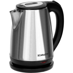 Чайник электрический Scarlett SC-EK21S34 1.8л. 2200Вт черный корпус: сталь