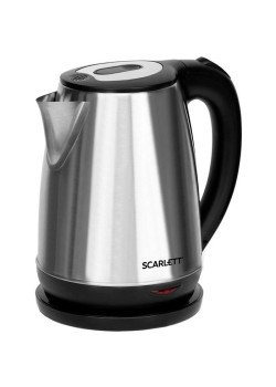 Чайник электрический Scarlett SC-EK21S34 1.8л. 2200Вт черный корпус: сталь