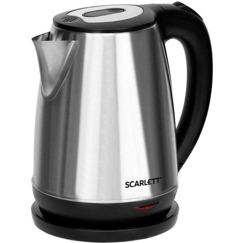 Чайник электрический Scarlett SC-EK21S34 1.8л. 2200Вт черный корпус: сталь