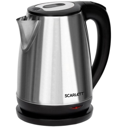 Чайник электрический Scarlett SC-EK21S34 1.8л. 2200Вт черный корпус: сталь
