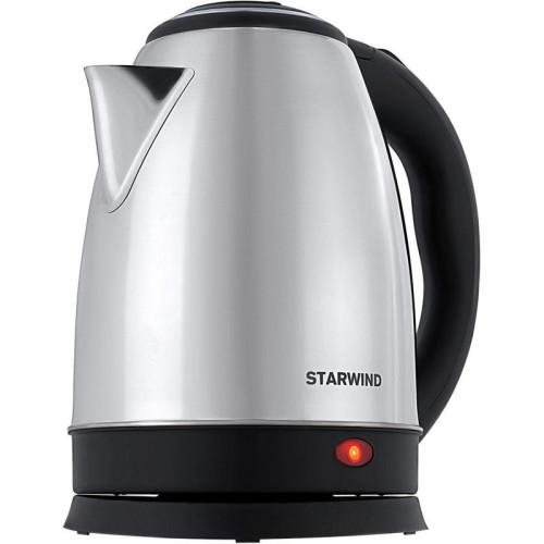 Чайник электрический Starwind SKS1771 1.8л. 1700Вт серебристый/черный корпус: металл/пластик