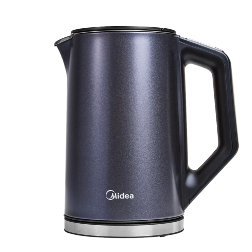 Чайник Midea/ Чайник Midea, мощность 2200 Вт, регулировка температуры, поддержание тепла, дисплей на ручке, объем 1.5 л, скрытый нагревательный элемент, защита от перегрева, двойные стенки из нержавеющей стали, автоматика STRIX