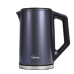 Чайник Midea/ Чайник Midea, мощность 2200 Вт, регулировка температуры, поддержание тепла, дисплей на ручке, объем 1.5 л, скрытый нагревательный элемент, защита от перегрева, двойные стенки из нержавеющей стали, автоматика STRIX