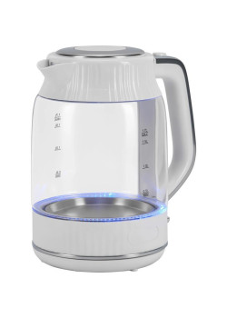 Чайник электрический Vitek VT-WK1059 1.7л. 2200Вт белый корпус: стекло/пластик