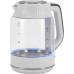 Чайник электрический Vitek VT-WK1059 1.7л. 2200Вт белый корпус: стекло/пластик