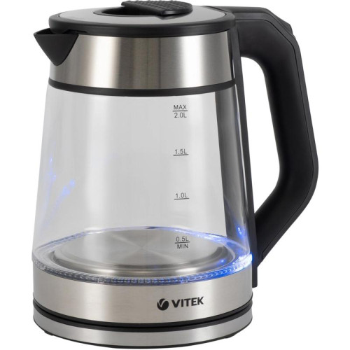 Чайник электрический Vitek VT-1176 2л. 2200Вт разноцветный корпус: стекло