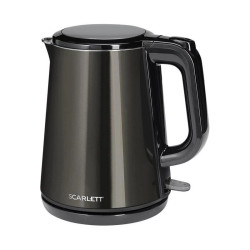 Чайник электрический Scarlett SC-EK21S58 1л. 1200Вт черный корпус: металл/пластик