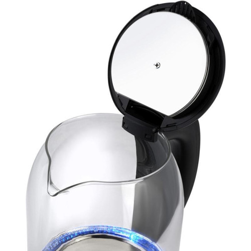 Чайник электрический Starwind SKG1779 1.8л. 1700Вт прозрачный/черный корпус: стекло