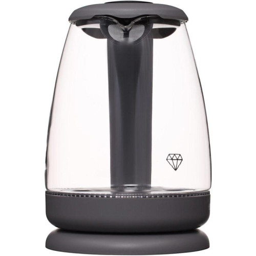 Чайник электрический Hyundai HYK-G1003 1.7л. 2200Вт серый корпус: стекло/пластик