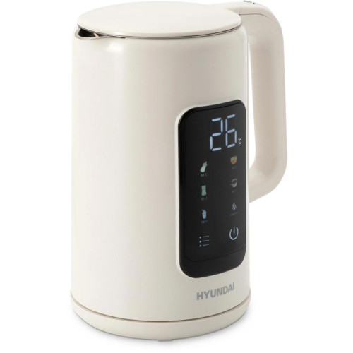 Чайник электрический Hyundai HYK-S4606 1.7л. 2200Вт кремовый корпус: металл