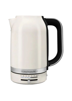 Электрический чайник KitchenAid, 1.7 л, регулировка температуры 50-100 градусов, съемный фильтр от накипи, индикация уровня воды, автоматическое отключение, цвет белый