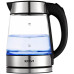 Чайник электрический Kitfort KT-6118 1.7л. 2200Вт прозрачный/серебристый корпус: стекло (КТ-6118)
