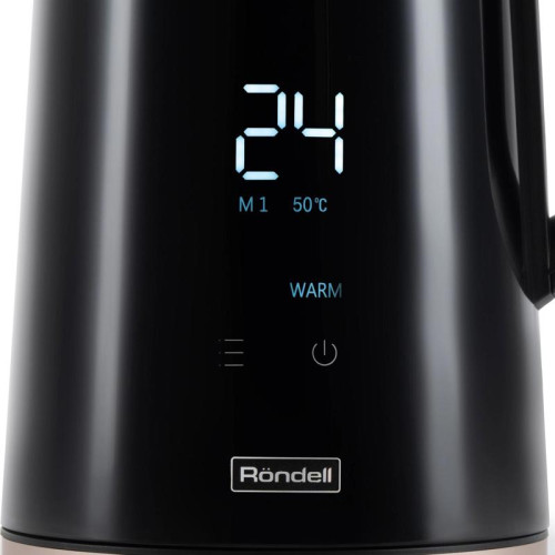 Чайник электрический Rondell RDE-1007 1.7л. 2200Вт черный корпус: пластик