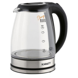 Чайник электрический Scarlett SC-EK27G36 1.8л. 1800Вт черный корпус: стекло/пластик